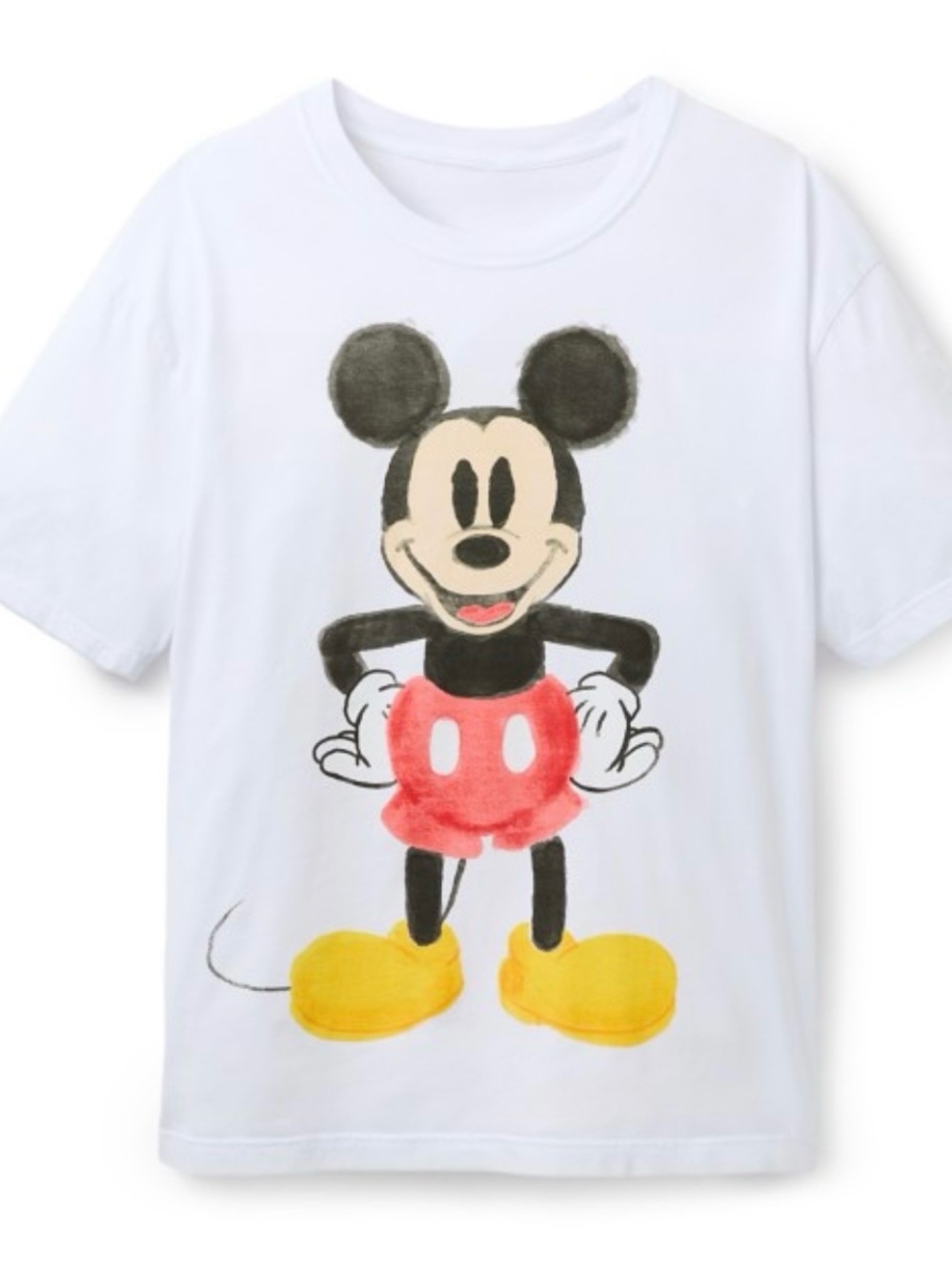 NWT Adult White Mickey Mouse Graphic Tee